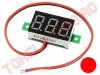 Voltmetre Curent Continuu de Panou > Voltmetru de Panou  30V-4.5V Curent Continuu LED ROSU VE0120/TC
