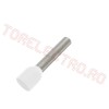 Tub Terminal Capat Cablu Izolat pentru  0.5mm2 x  8mm TC0.5/100-8 Set 100 buc