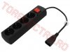 Cabluri pentru Echipamente > Cablu Adaptor cu 4 Prize Mama si Comutator - IEC C14 Tata pentru UPS 0.3m PCUAP44KM