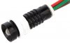 Bec Indicator Lampa Control Bord Auto D11 ROSU - VERDE - GALBEN  24Vcc Corp Plastic NEGRU LRGD524ACDCWK