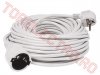 Prelungitoare Simple > Prelungitor 1 Priza cablu  3metri 3x1mmp Alb NV2-3/W/SAL