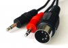 Audio-Video > Cablu DIN5 Tata la 2 Jack 3.5 Tata Mono 1m Cable-319