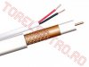 Cabluri, Conectica, Adaptoare > Cablu Coaxial RG59 + Alimentare 2 x 0.35 pentru Camere de Supraveghere CXRG59HQ - Rola 10m