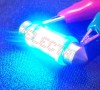 Bec Auto 12V cu 6 LED Albastru 3mm S-30 BA0074