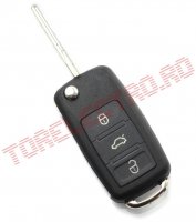 Carcasa Cheie cu Telecomanda Tip Briceag cu 3 Butoane pentru Audi A8 CC040/GB