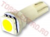 Bec Auto 12V cu LED Alb SMD CLD001/GB