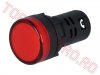 Lampi Indicatoare 24V > Bec Indicator Lampa Control Bord Auto D22 Rosu cu LED 24Vcc L22R24AU
