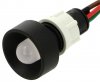 Lampi Indicatoare 24V > Bec Indicator Lampa Control Bord Auto D13 ROSU - VERDE - GALBEN  24Vcc Corp Plastic NEGRU LRGD1024ACDCWK