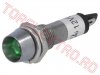 Lampi Indicatoare 12V > Bec Indicator Lampa Control Bord Auto  D8 Verde 12V cu LED IND812GB - set 10 bucati