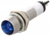 Lampi Indicatoare 12V > Bec Indicator Lampa Control Bord Auto  D8 Albastru 12V cu LED IND812BB - set 10 bucati