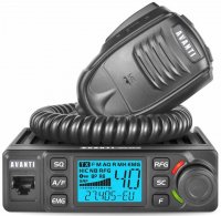 Statie radio CB 15W Avanti Delta PRO 12V - 24V Profesionala cu Roger Beep ASQ RF Gain