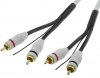 Cabluri de semnal > Cablu RCA 5m Gri cu Remote RCA609R pentru Amplificatoare si tunuri de Bas auto