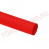 Tub Termocontractabil   6.4mm contractie 2:1 Rosu 1m