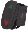 Butoane, Comutatoare > Comutator Auto Clapeta 3 Pozitii 4 pini cu Indicatoare LED Verde - Rosu 12V 21A CF0066 pentru Lumini Far Proiector LED