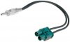 Adaptoare si Mufe antena > Adaptor antena Fakra Tata x2 la ISO Tata pentru Audi - Fiat - Mercedes - Peugeot - Seat - Skoda - VW - ZRS-2F-DIN