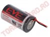 3.6V > Baterie Litiu 3.6V D R20 cu Fire ER34615FLF