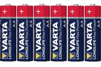 Baterie 1.5V Alcalina AA R6 Varta Longlife Max Power - set 6 bucati