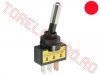 Comutator Auto cu maneta 2 Pozitii 3 Pini ON - OFF si LED Rosu 12V 09058PI/GB