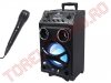Boxa 10” 100W Amplificata Portabila cu Acumulator, Karaoke, Bluetooth, Intrare Chitara Electrica si Player USB XF1000KB-TREVI /WT 