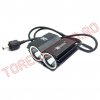 Proiector / Far Bicicleta 2 LED-uri Reincarcabila USB Alb Rece 4801/TC